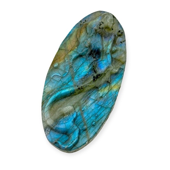 Flashy Spectral Labradorite MERMAID Palm Stone Healing Gemstone Crystal - Picture 4 of 5